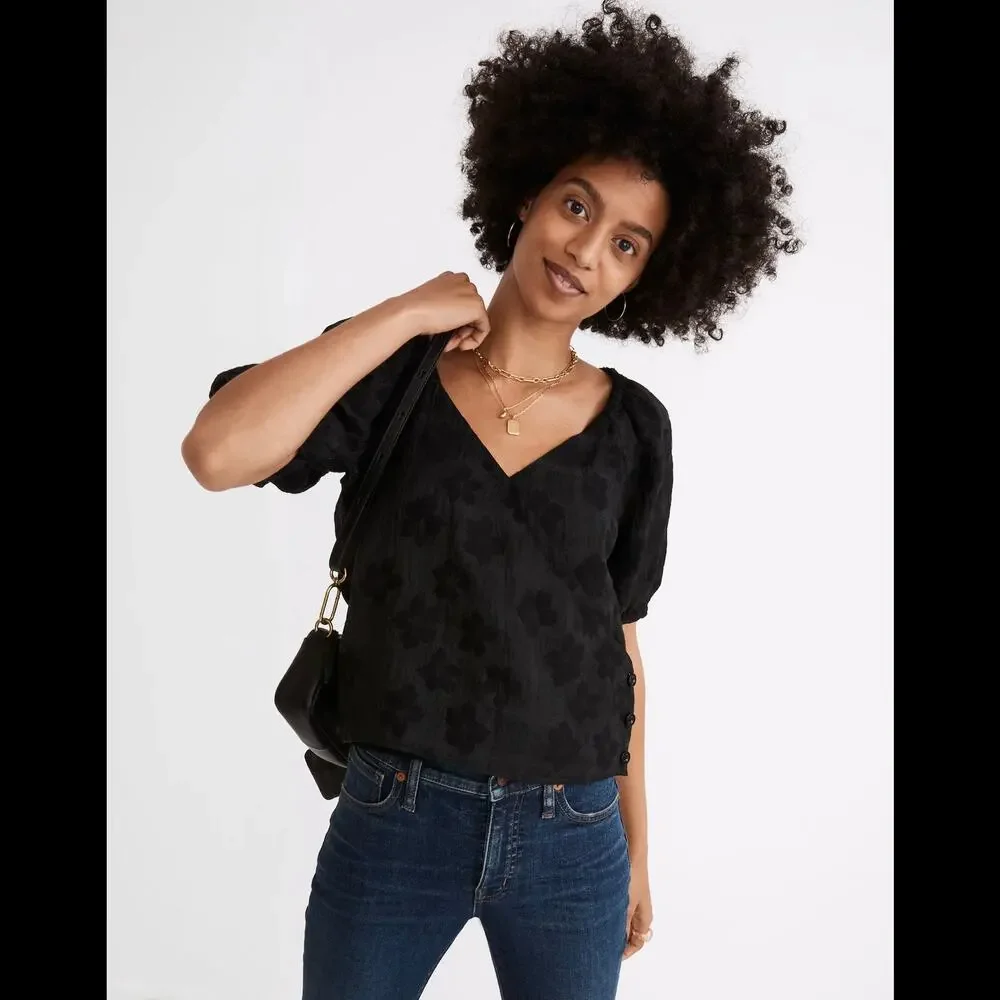 Madewell black puff